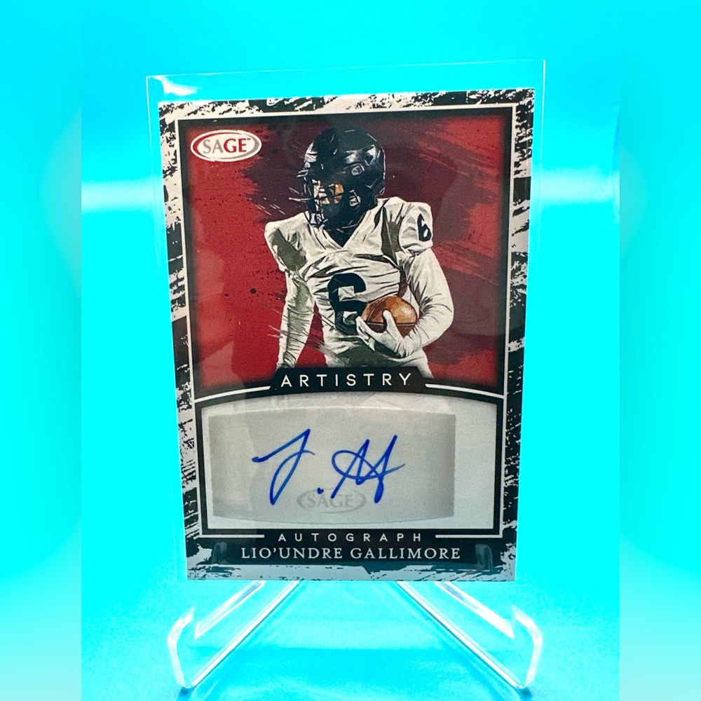 2022 SAGE ARTISTRY🔥LIO'UNDRE GALLIMORE AUTOGRAPH ROOKIE!